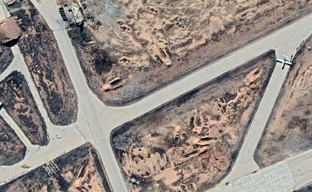 המסלול של נמל התעופה הצבאי בדמשק