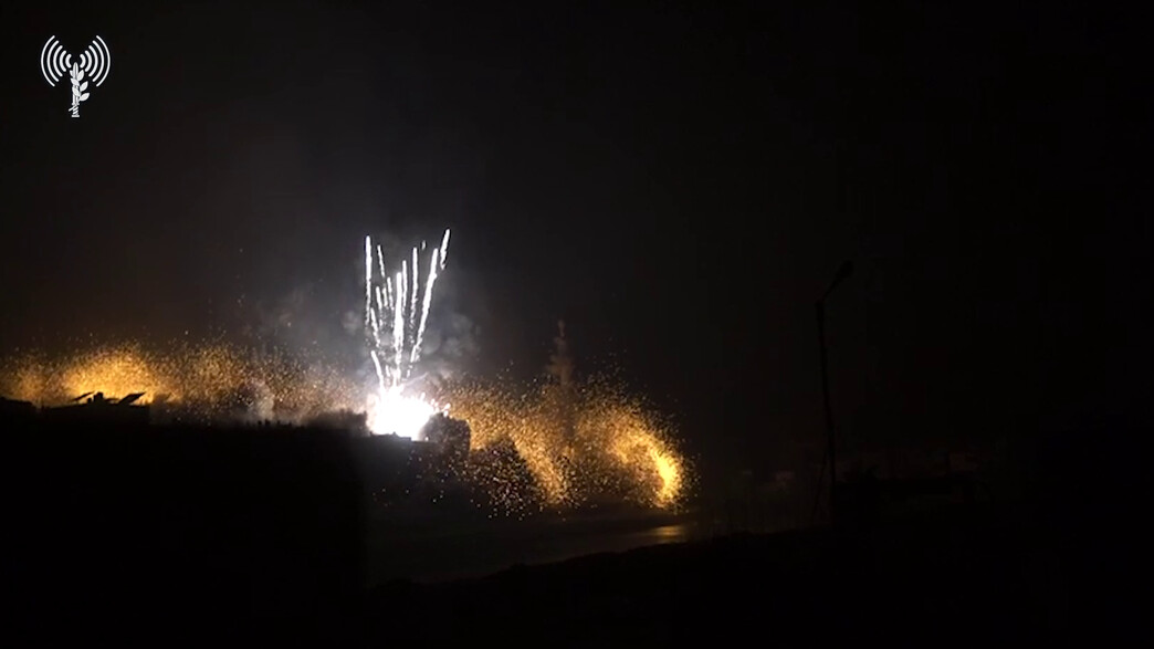 השמדת תוואי המנהרות במוצב המזרחי של חמאס השמדת תוואי המנהרות במוצב המזרחי של חמאס