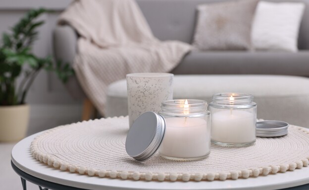 נרות ריחניים, נר ריחני, אווירה בסלון