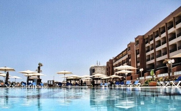 מלון בלו ביץ עזה (צילום: מתוך דף הפייסבוק Shmuel Ur)