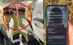 האייפון שרד את הנפילה מהמטוס (צילום: מתוך הרשתות החברתיות בהתאם לסעיף 27א' בחוק)
