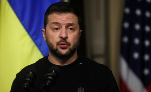 נשיא אוקראינה וולודימיר זלנסקי (צילום: רויטרס)