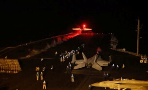 מטוסי קרב בדרכם לתקיפה בתימן (צילום: רויטרס)