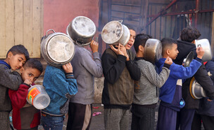 הרעב בעזה (צילום: reuters)