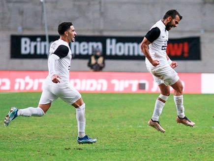 אלעד שחף חוגג את אחד השערים הדרמטיים ביותר שלו בקריירה (קובי אליהו)