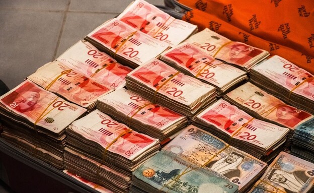 כספי טרור שנתפסו ברצועה (צילום: דובר צה