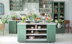 מטבח ירוק (צילום: stock_studio, SHUTTERSTOCK)