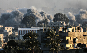 תקיפות בדרום הרצועה (צילום: AFP via Getty Images)