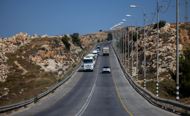 כביש 60 באזור יהודה ושומרון (צילום: יונתן זינדל, פלאש 90)