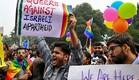 הפגנת להט"ב נגד ישראל, הודו, נובמבר 2023 (צילום: GettyImages)