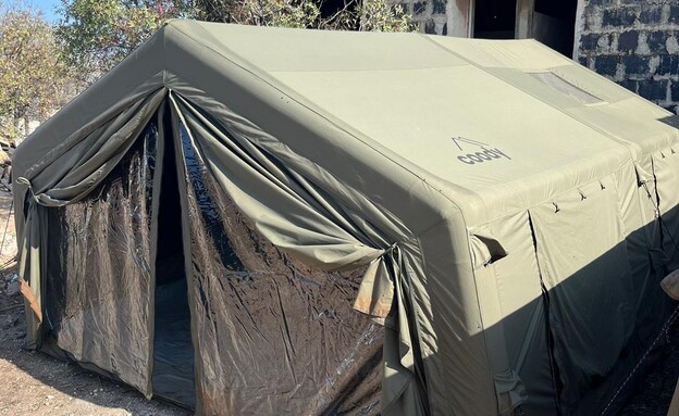 אוהל לינה גדול וממוזג  (צילום: דובר צה"ל)