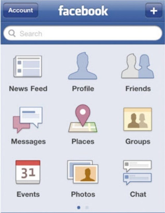 אפליקציית פייסבוק הראשונה