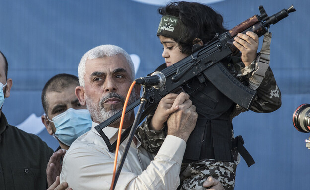 מנהיג חמאס יחיא סינוואר (צילום: Laurent Van der Stockt/Getty Images)