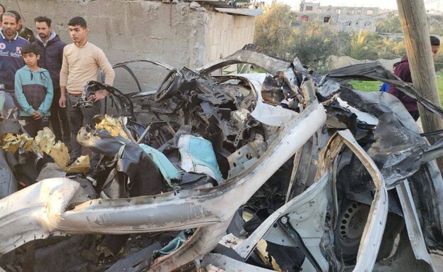  בעזה מדווחים: רכב של משטרת חמאס הותקף ברפיח