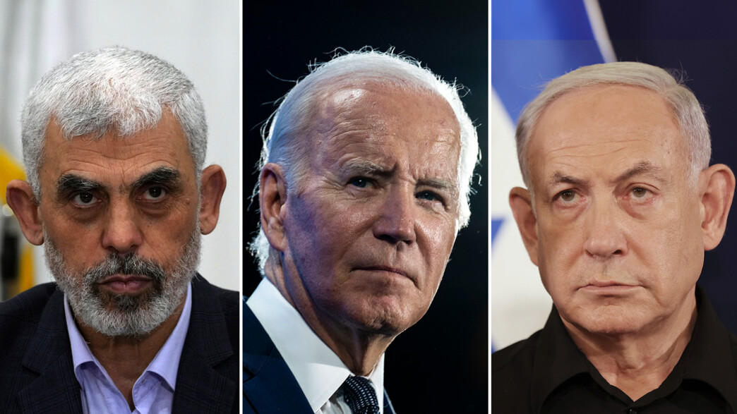 בנימין נתניהו, ג'ו ביידן, יחיא סינוואר בנימין נתניהו, ג'ו ביידן, יחיא סינוואר