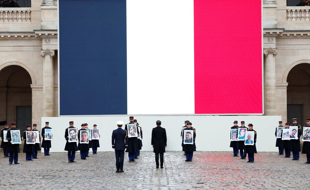 טקס למען החזרת החטופים, פריז (צילום: רוייטרס)