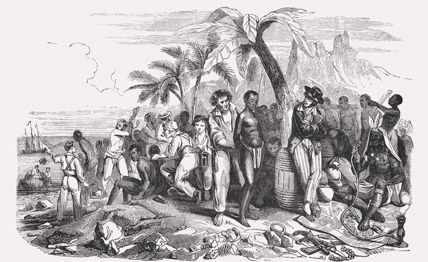 חוף העבדים אפריקה שרטוט  (צילום: ZU_09, getty images)