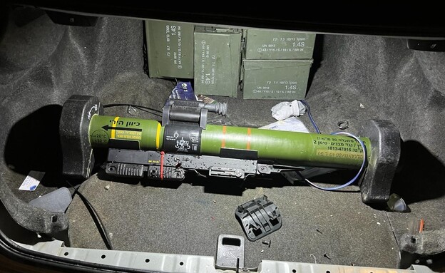 טיל מסוג מטאדור שנתפס על ידי ימ"ר מחון צפון (צילום: דוברות המשטרה)