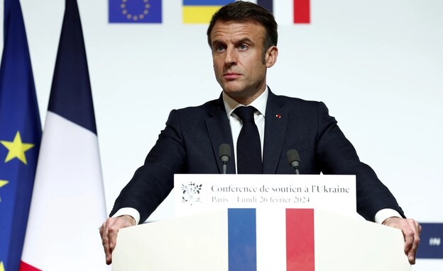 נשיא צרפת עמנואל מקרון (צילום: AP)