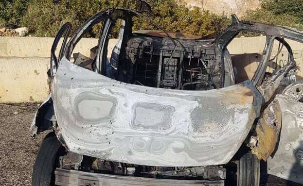 רכב שהותקף בדרום לבנון