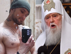 הפטריארך פילארט דניסנקו, החייל האוקראיני ויקטור פיליפנקו  (צילום: הפטריארך: GENYA SAVILOV / AFP VIG GETTYIMAGES | ויקטור: instagram)