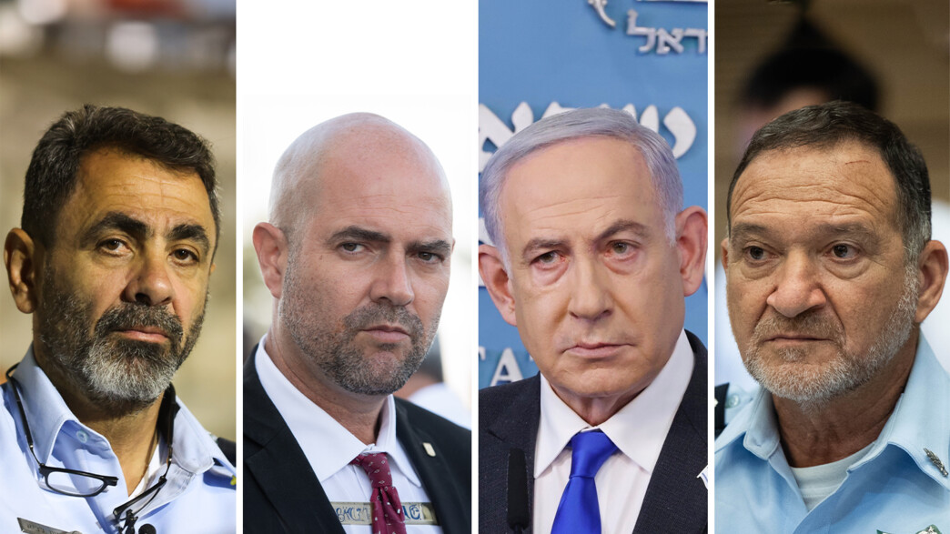 קובי שבתאי, בנימין נתניהו, אמיר אוחנה ושמעון לביא