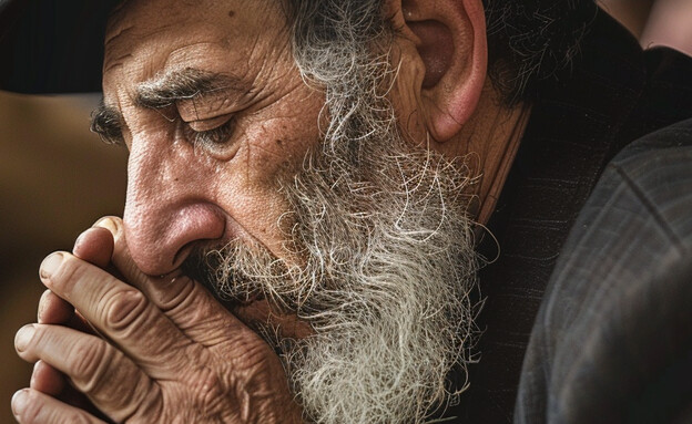 גבר מבוגר מתפלל (הדמיה: mako)