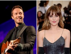 דקוטה ג'ונסון כריס מרטין  (צילום: FRANCK FIFE, getty images)
