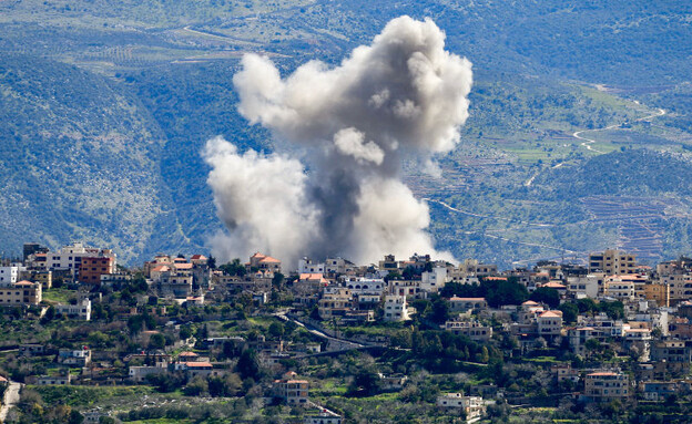 התקיפות המיוחסות לישראל במרחב אלחיאם (צילום: AFP via Getty Images)