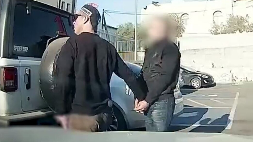 הנהג לאחר מעצרו