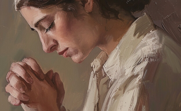 ציור של אישה מתפללת (הדמיה: mako)