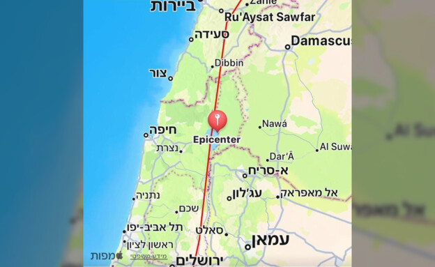 רעידת אדמה הורגשה בצפון הארץ (צילום: השירות הססמוגרפי הישראלי)