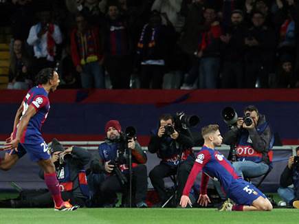 פרמין כבש ראשון לזכות בארסה (GETTY)