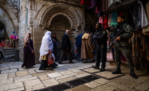 כוננות שיא בירושלים (צילום: יונתן זינדל / פלאש 90)