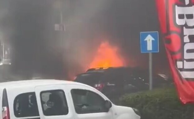 הפיצוץ בכרמיאל (צילום: חדשות בזמן אמת)