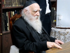 הרב צבי פרידמן מנהיג הפלג הירושלמי  (צילום: מהדורה מרכזית, חדשות)