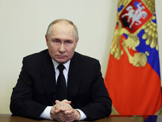 נשיא רוסיה פוטין לאחר הפיגוע במוסקווה (צילום: רויטרס)