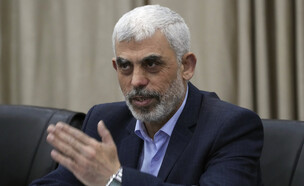 מנהיג הזרוע הצבאית של חמאס יחיא סינוואר (צילום: AP)