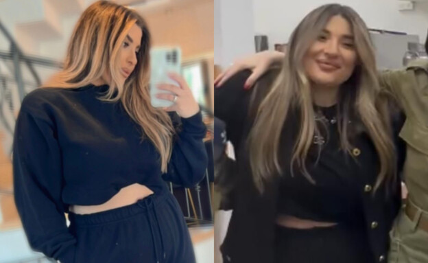 סינדי דזן לפני ואחרי הירידה במשקל (צילום: איתי דגן , פרטי)