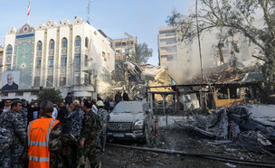 הזירה בדמשק (צילום: LOUAI BESHARA/AFP via Getty Images)