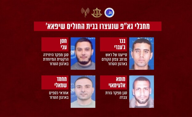 מחבלים נוספים המשויכים לארגון הטרור גא״פ שנעצרו (צילום: דובר צה