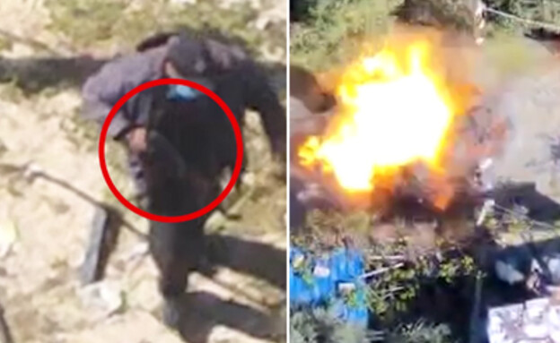 תיעוד התקיפה (צילום: דובר צה"ל)