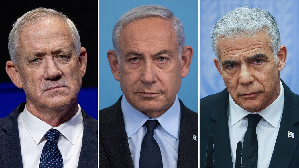 בנימין נתניהו, יאיר לפיד, בני גנץ