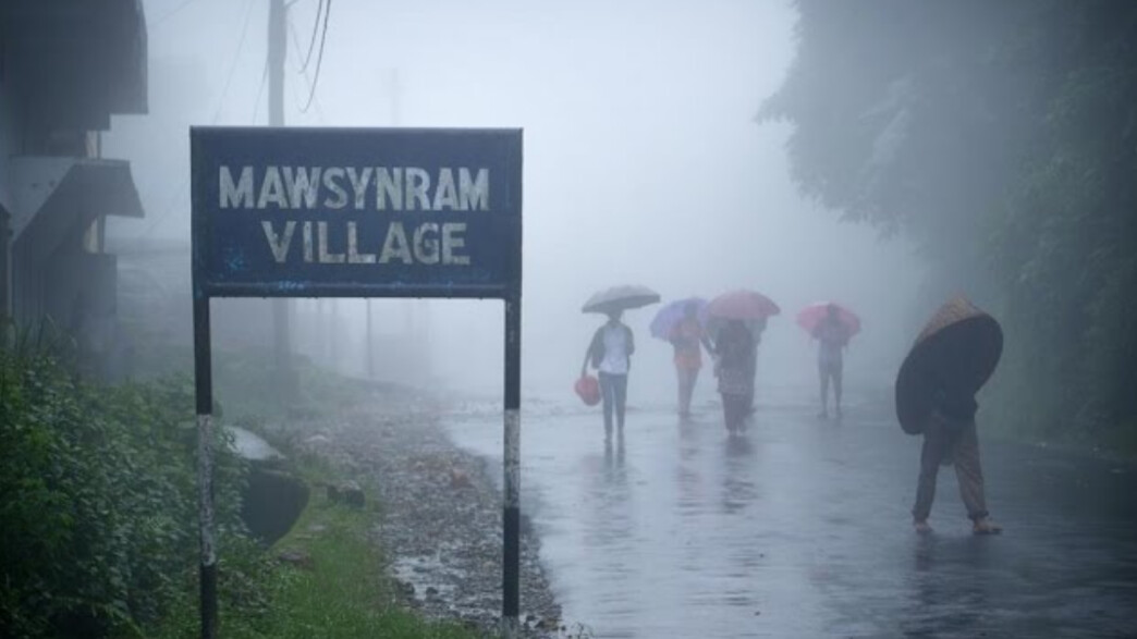 העיירה הכי גשומה בעולם (צילום: טוויטר)