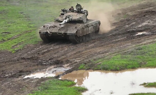 טנק בחזית הצפון, המוכנות למלחמה עם חיזבאללה (צילום: דובר צה"ל)