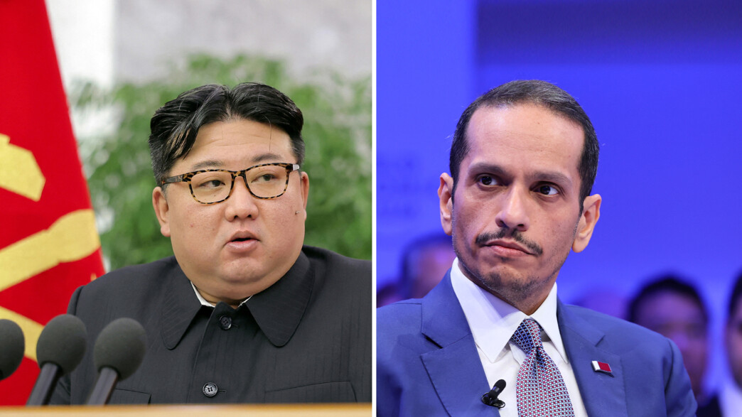 קים ג'ונג און ומוחמד בן עבד א-רחמן אל-ת'אני