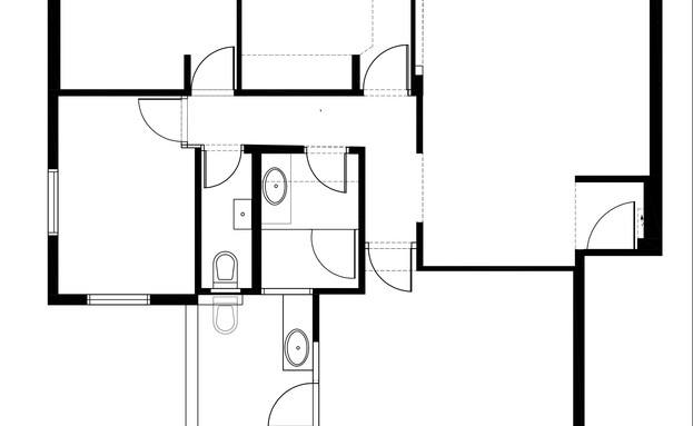 דירה בשיכון דן קרן אטלס סטודיו לאדריכלות ועיצוב ג תכנית