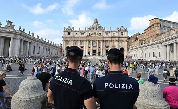 שוטרים ברומא איטליה (צילום: ALBERTO PIZZOLI, getty images)