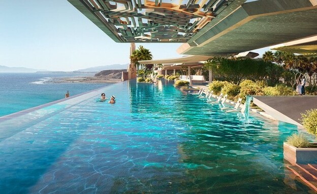 A glimpse of the futuristic hotel that will be restored in the heart of the desert