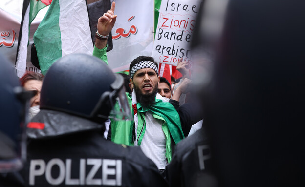 הפגנות פרו-פלסטיניות בברלין (צילום: sean gallup, getty images)